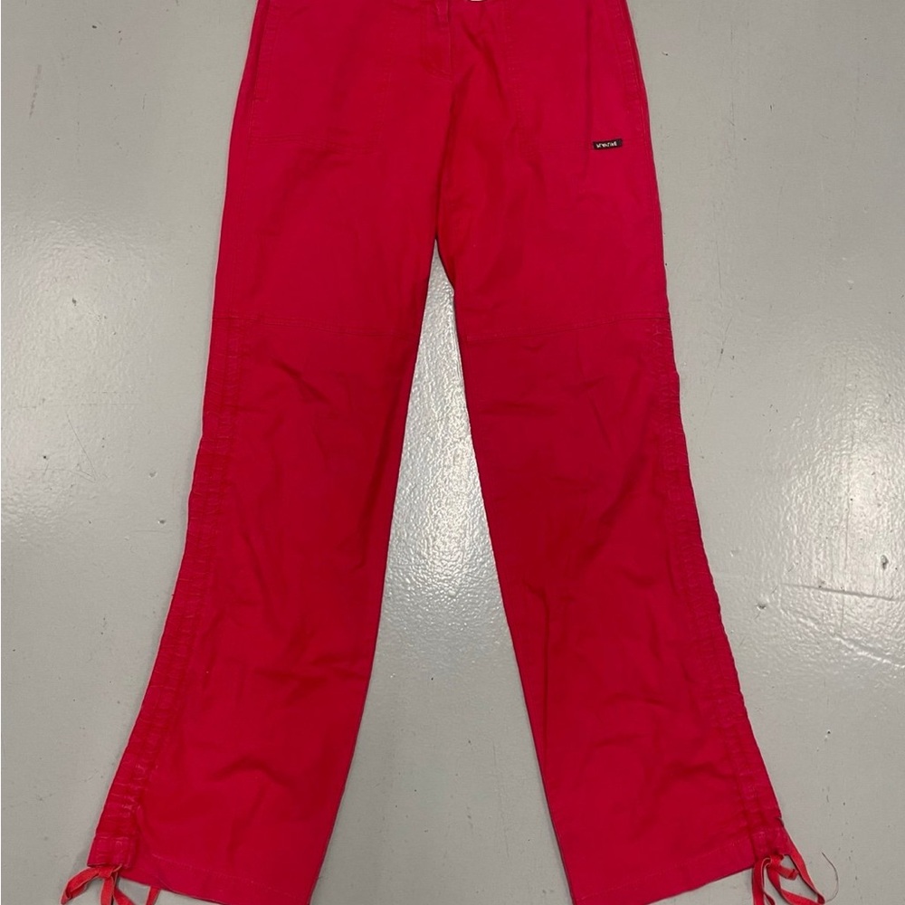 Bright Pink Pants with Side Ties
